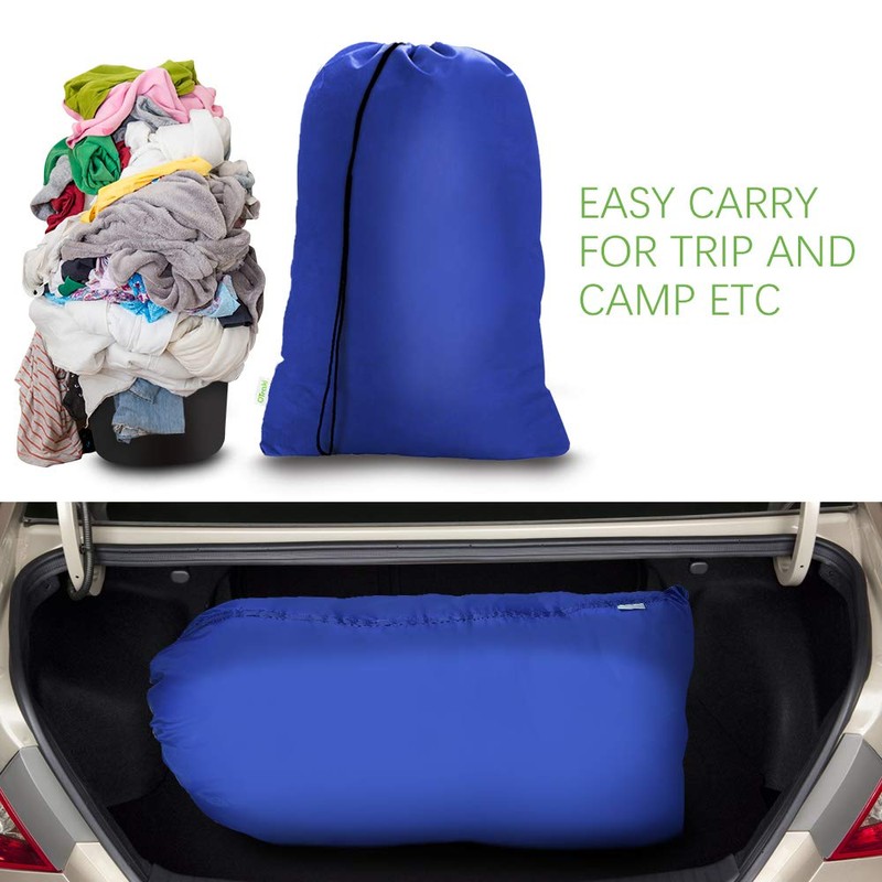 OTraki Laundry Bag Travel Dirty Laundry Hamper with Drawstring Closure,