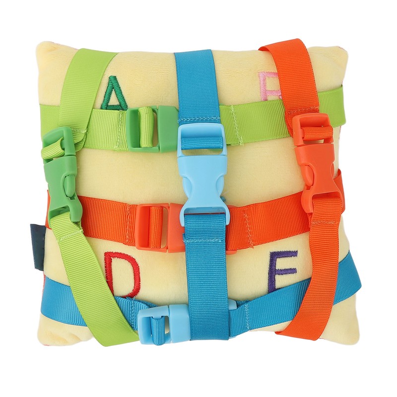 Elderly Dementia Pillow Buckle Release Colorful Straps Calming Comforting Sensory