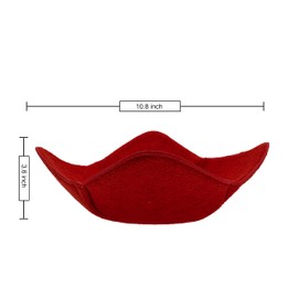 Sheff Microwave Bowl Cozy Holders Set of 4 - Durable and Reliable for Hot and Cold Plates and Dishes - Ideal Household Gift (Red, 11 inch)