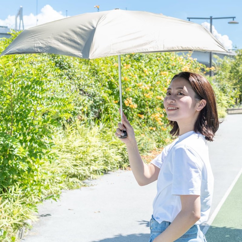 HUS. All Weather Carry Lightweight Folding Umbrella for Rain or