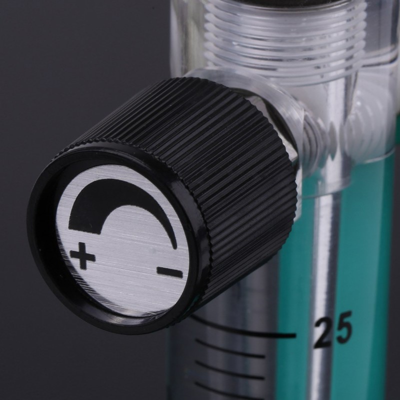 LZQ-5 Flowmeter 2.5-25LPM Flow Meter with Control Valve for Oxygen/Air/Gas