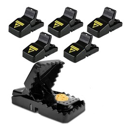 T stdclass Mouse Trap Set of 6 Mouse Traps - Reusable Impact Trap Professional Rat Trap Mouse Trap for Mouse, Rats Home and Garden