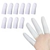 LvYiLinggg White Cloth Finger Sacks, 10-Piece Set, Gentle on Skin,
