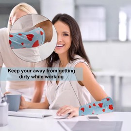 4 Pack Arm Cast Cover Elastic Short Cast Covers Protector Arm Sling Sleeve Cast Decorations for Arm Bath Shower Cast Wound Covers Washable Cover 11 Inch Length x 9-11 Inch Circumference (Heart)