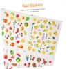 TOVINANNA 3 Sheets Fruit Pattern Nail Art Stickers of Summer