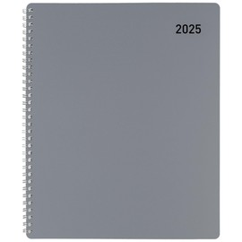 2025 Office Depot Monthly Planner, 8-1/2" x 11", Silver, January To December, OD001630