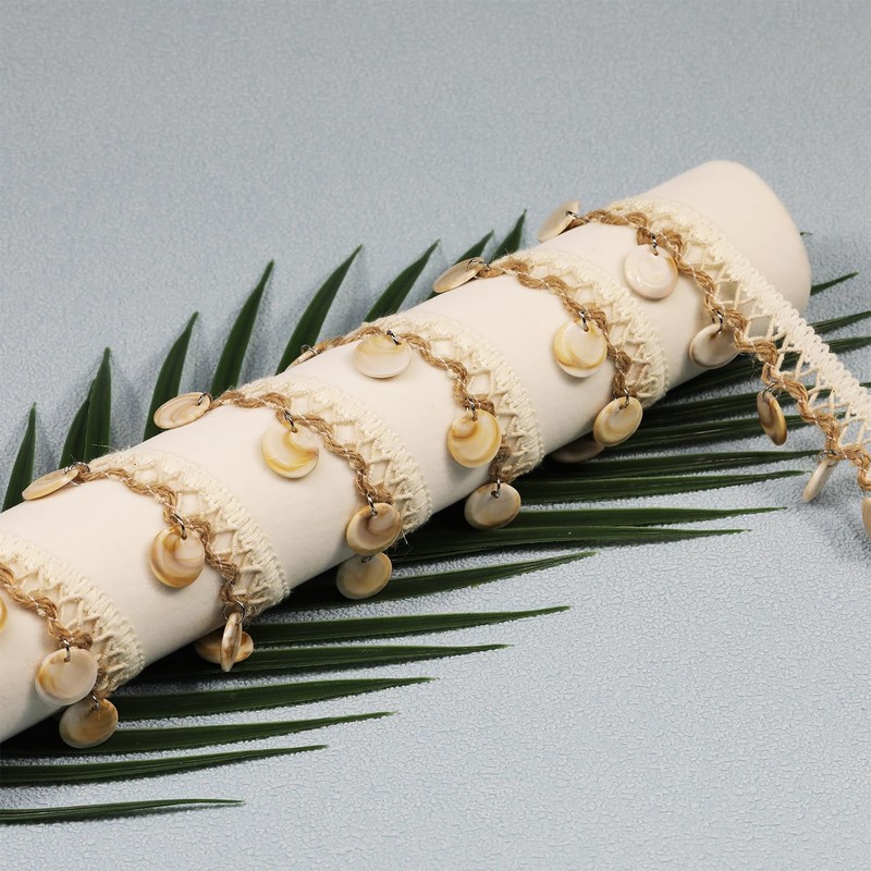 2 Yard 1.18 Inch Shell Fringe Trim Gimp Braid Trim