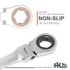 HB 17MM 120-Tooth Non-Slip Flex Head 180° Ratchet Wrench, Made