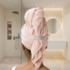 COSTYERT Microfiber Hair Towel Wrap for Women, Super Absorbent &