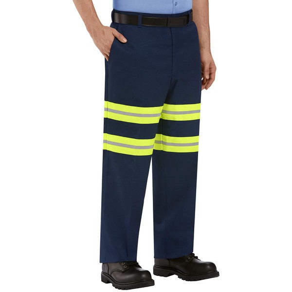 Red Kap Men's Stain Resistant Enhanced Flat Front Work Pants,