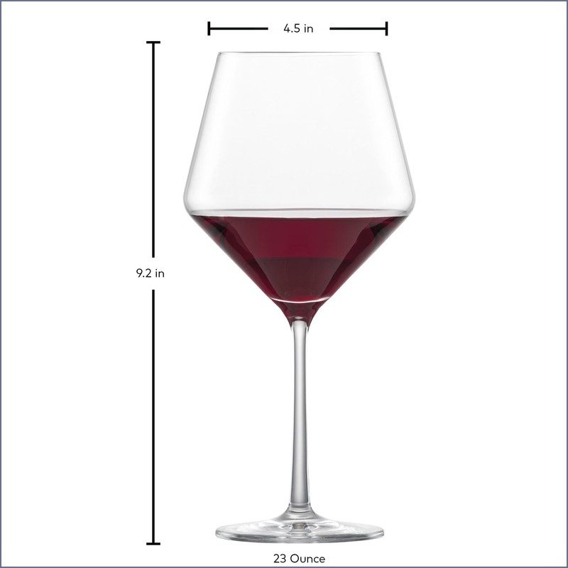 ZWIESEL GLAS Pure Burgundy Red Wine Glass (Set of 2),