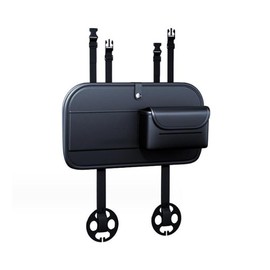 Organizador para asiento trasero de coche, bandeja de mesa plegable para asiento trasero, bolsa de almacenamiento de cuero de PVC, accesorios de...   