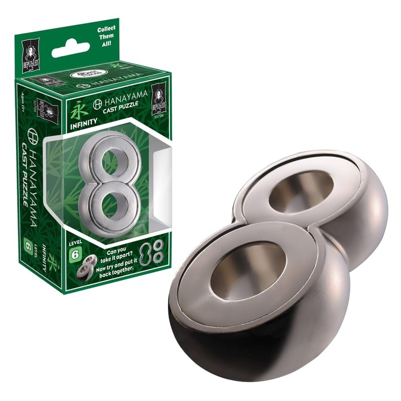 BePuzzled | Infinity Hanayama Metal Brainteaser Puzzle Mensa Rated Level