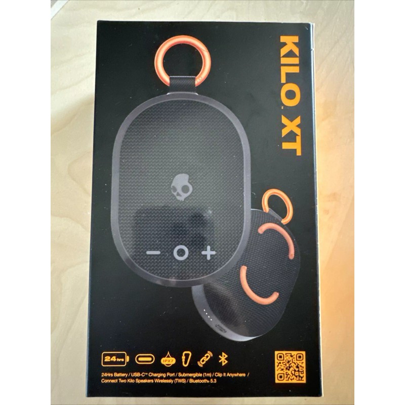 Skullcandy Kilo XT- Wireless Portable Bluetooth Speaker - Orange/Black