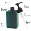 Segbeauty Square Pump Dispenser, 200ml 4pcs Translucent Lotion Bottles, Travel