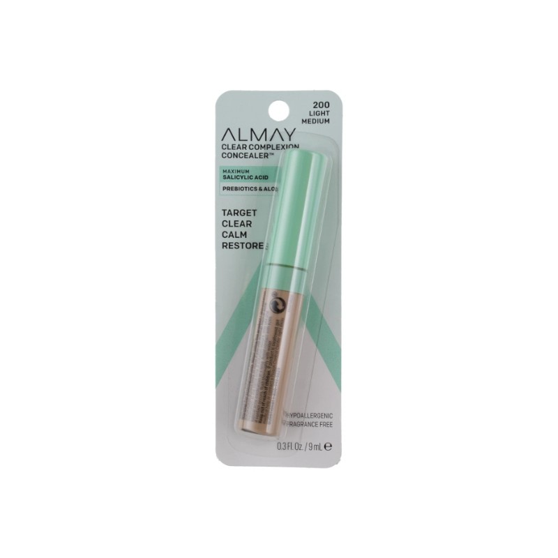 2 Pack Almay Clear Complexion Concealer, Light/Medium, 0.3 fl oz