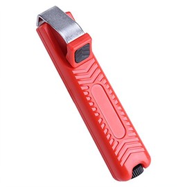 Mini cuchillo pelacables, herramienta de pelado de cables de profundidad de corte ajustable, herramienta de crimpado de cortador de alicates de cable,