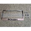 SIGNWERKZ Roush Black Chrome Stainless Steel US/Canada License Plate Frame