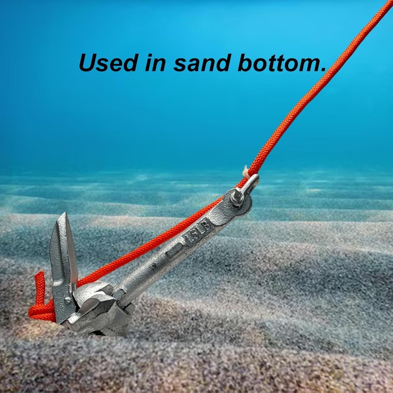 BeGrit Kayak Anchor 1.5 lb Small Boat Anchor Kit Folding