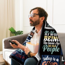 Kesidilo 70th Birthday Gifts for Him, 1955 Birthday Blanket, 70th Birthday Gifts for Men Funny, Mens 70th Birthday Gift Ideas, 70 Year Old Gifts for Men