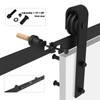 BONIKLUBA 6.6FT Sliding Barn Door Hardware Kit for Single Door-Sturdy&Smoothly&Quietly-Heavy