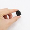 YINETTECH 4pcs G1/4 Black Water Cooling Extension Adapter 15mm Brass