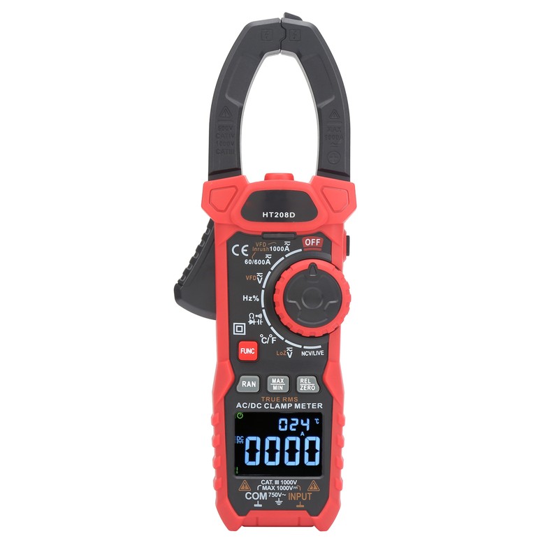 HT208D Digital Clamp Meter AC/DC Voltage Current NCV Tester Multimeter