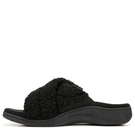 VIONIC Women's Relax Ii Slides Mary Jane Flat, Black Fabric 1, 11