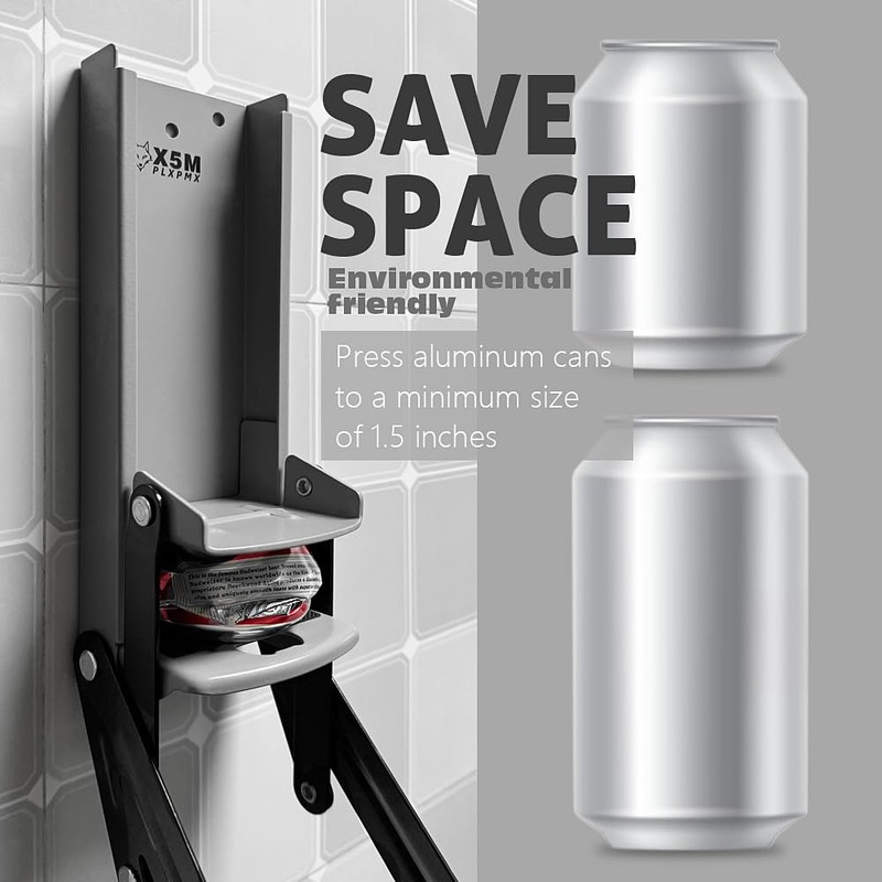 16oz 12oz metal Can Crusher Wall Mounted，Aluminum Can Crushers Heavy