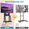 SHTUMEC Rolling TV Stand for 32-75 inch LCD OLED 4K