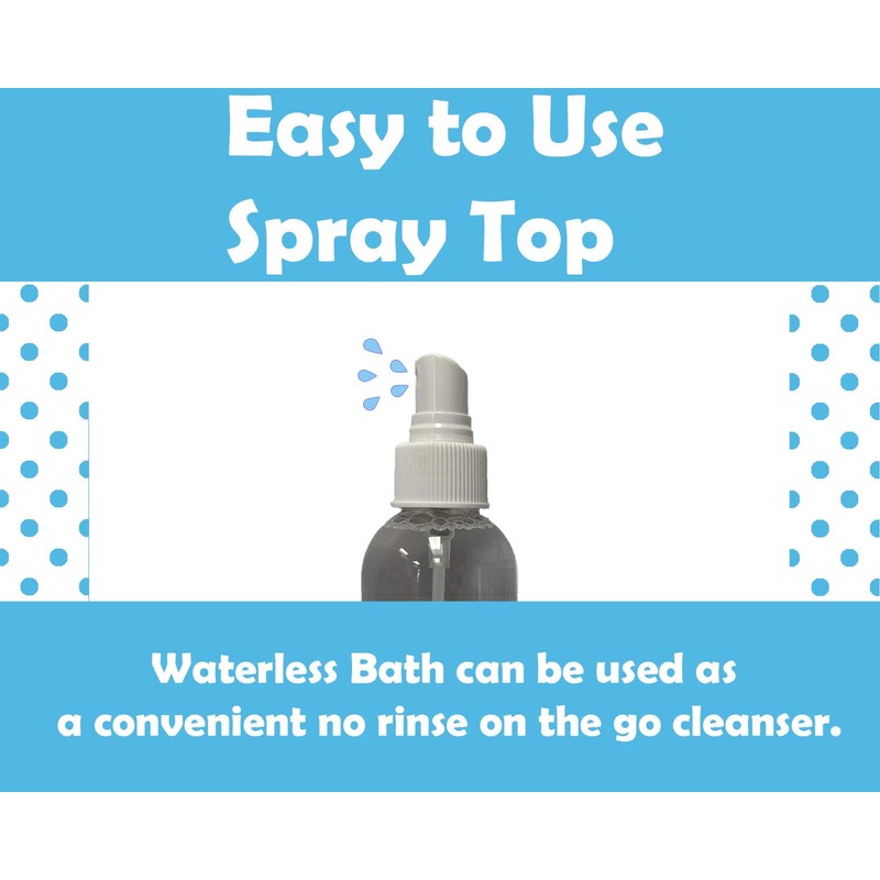 Speak Pet Products Natural Waterless Bath Spray, Hypoallergenic Unscented, 8oz