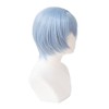 Cosplay Wig with Net EVA Rei Ayanami Blue Heat Resistant