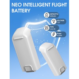 anegine Neo Battery 2-Pack 1435mAh 7.3V Intelligent Flight Battery for DJI Neo Drone