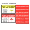 Photovoltaic Solar System Installer Label Kit | 2020 | 2017