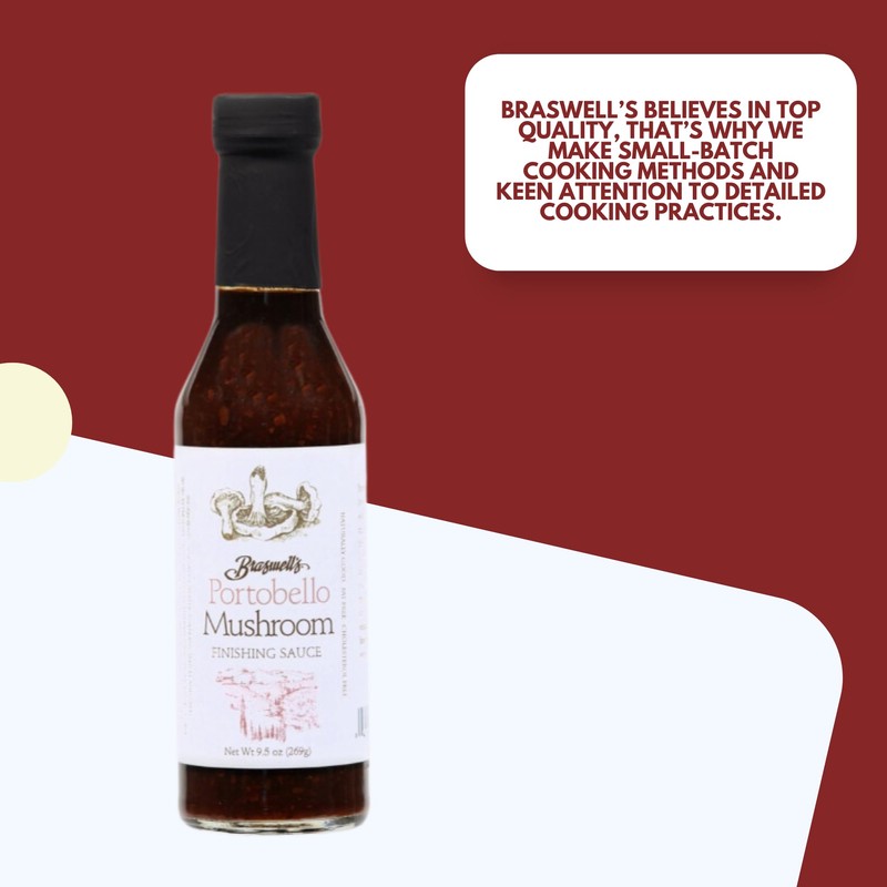 Braswells Portabello Mushroom Finishing Sauce 9.5 Ounce
