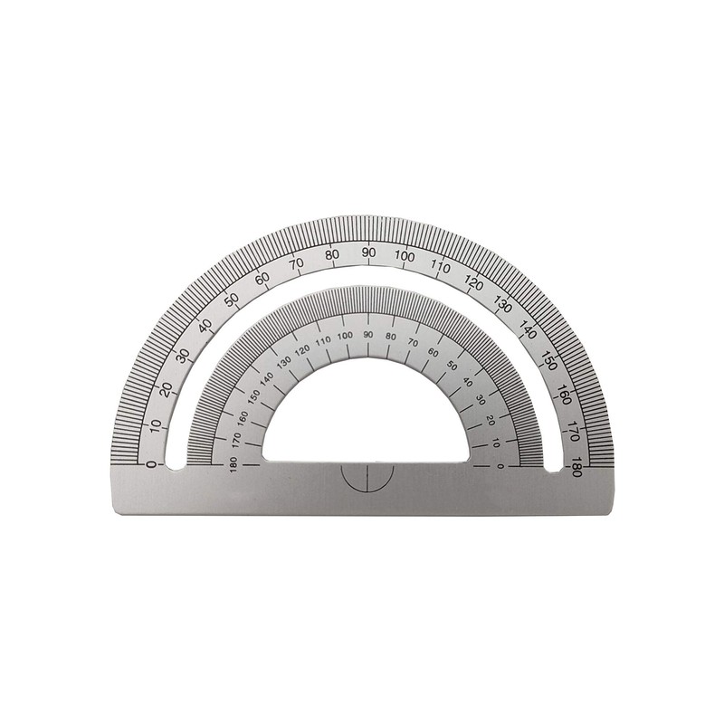 Accod Aluminum Alloy Ruler Set Stainless Steel Scale Ruler Math