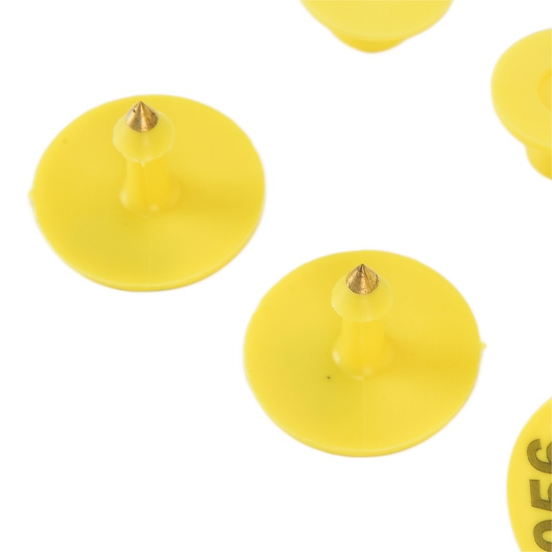 100pcs Livestock Ear Tag Anti Dropping Pig Round Ear Tag