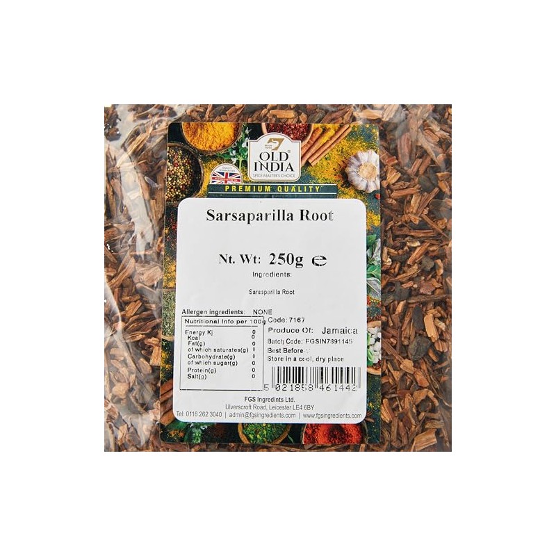 Old India Sarsaparilla Root 250g