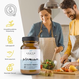 Arktis BioPharma Arktibiotic Premium Pulver 180 g in Apothekenqualität | Mit ausgewählten Milchsäurebakterien und Vitamin D | Probiotika, Darmkur, Darmbakterien, Probiotik, Kulturenkomplex