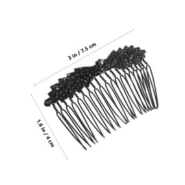FOMIYES 2pcs Elegant Rhinestone Wedding Hair Side Combs Secure Bridal Hair Accessories for Updos and Braids Sparkling Headpieces for Brides and Bridesmaids