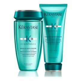 Kit Tratamiento Para Cabello Daado Debil y Procesado Krastase Extentioniste Shampoo Bain 250mlFondant 200 ml                                          