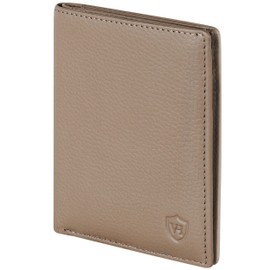 VON HEESEN Men's Leather Wallet & RFID Protection I Genuine Leather Wallet for Men & Women I Wallet Wallet (Taupe)
