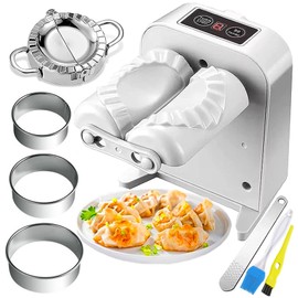 Electric Dumpling Machine Rechargeable Automatic Electric Dumpling Maker Machine Mould 2 Modes,Household Easy Quick Dumpling Maker Press Machine with Empanada Maker Press,Dough Cutters,Spoon and Brush