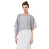 BEAUTELICATE Women's Chiffon Scarf Stole Elegant Cape Cape for Bride
