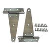 QCAA Stainless Steel Extra Heavy Tee Hinge, (2pack(8"), Stainless Steel)