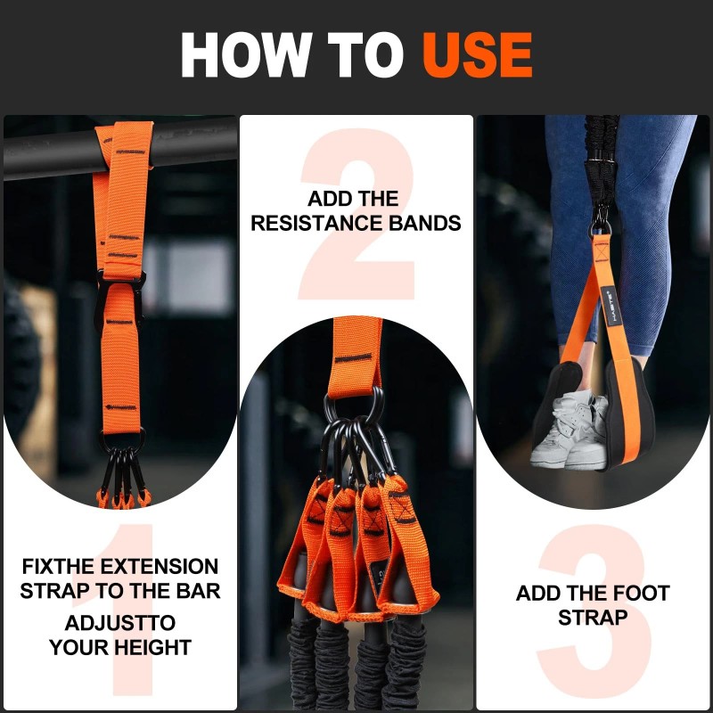 HAS Pull Up Assistance Bands Set - 4 Heavy Duty
