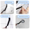 ONEKEYI 10Pcs Crevice Cleaning Brush Set with Scraper, Hard Bristle