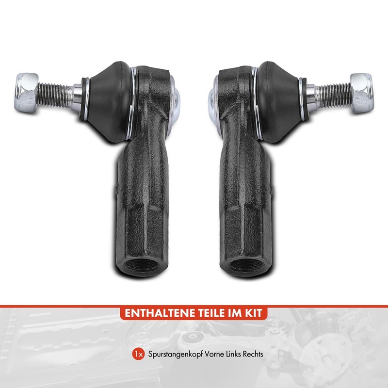 Frankberg 2 x Tie Rod End Front Axle Left Right