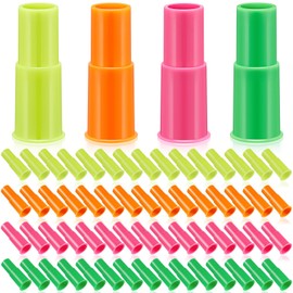 Rotatingpals 60 Pcs Plastic Whistles Colorful Toy Whistle Loud Noisemaker Whistles Bulk Birthday Whistles Party Favors Piñata Goodie Bag Fillers Games Prizes Assorted Colored Whistles