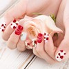 EBANKU Valentine Full Wraps Nail Polish Stickers Hearts Love Solid